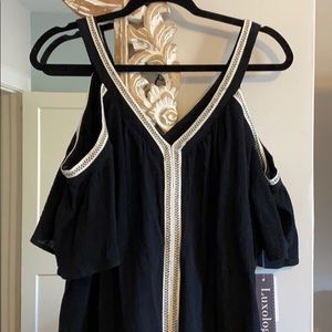 Black embroidered Luxology dress